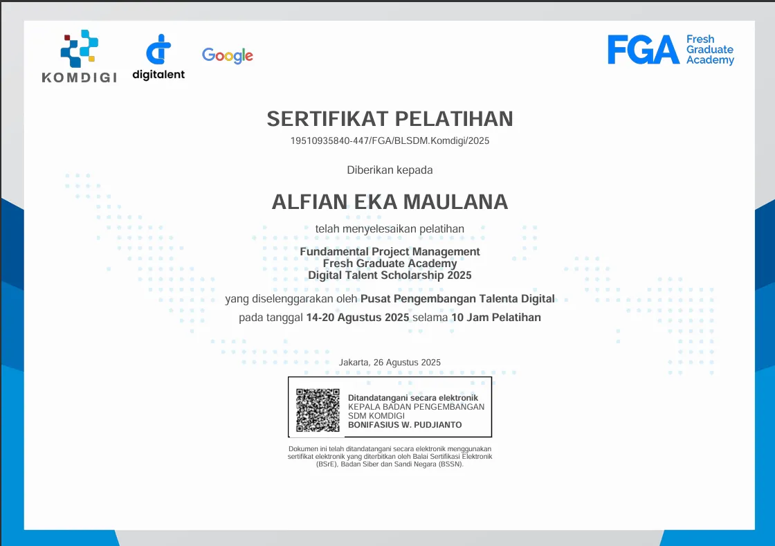 Project Management (Fresh Graduate Academy)